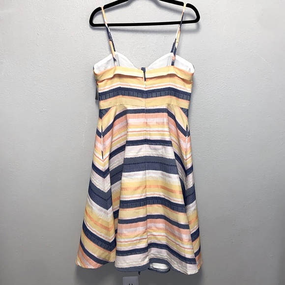 Hutch by Anthropologie Striped Spaghetti Strap Cutout Sweetheart Neck Sundress - Picture 6 of 11